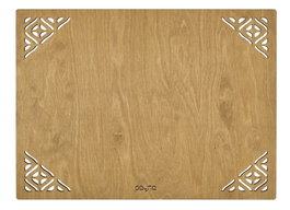 Hermia Juego de 6 Salvamanteles de Madera Corpat - Honey